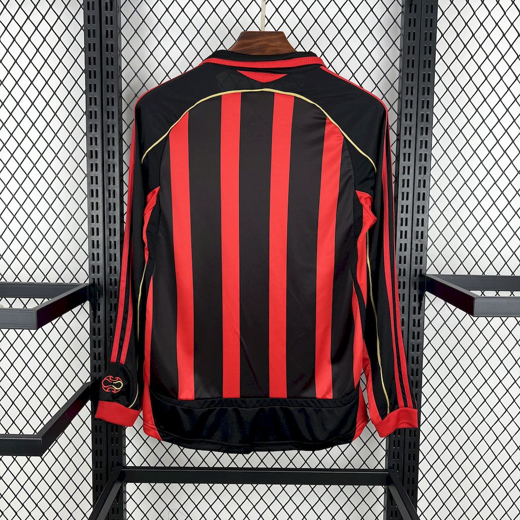 AC Milan maillot foot Retro 2006 2007 Manches Longues