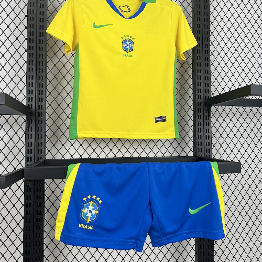 Brésil Kit Enfant Maillot Foot 2025 2026