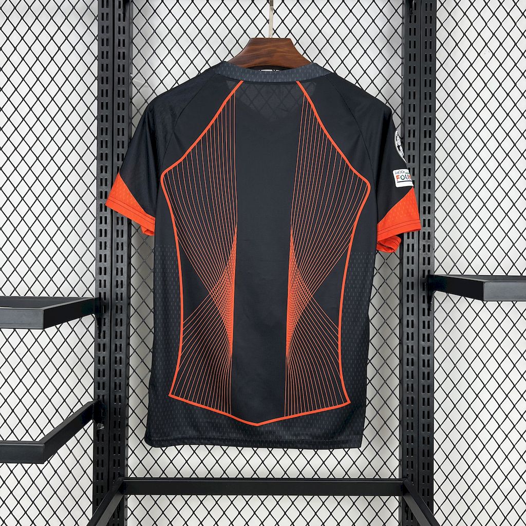 FC Barcelone maillot foot concept  noir orange 2025 2026