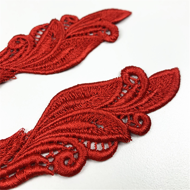 10 Mirror Pair Venise Lady Dress Sewing Gold Flower Floral Lace Trims Applique patch LP-JA26