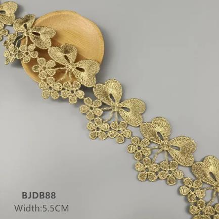 2 yards width 1.5-11.5CM gold lace DIY lolita garment accessorie sewing trim the queen dress wedding lace material BJDB80 BJDB89