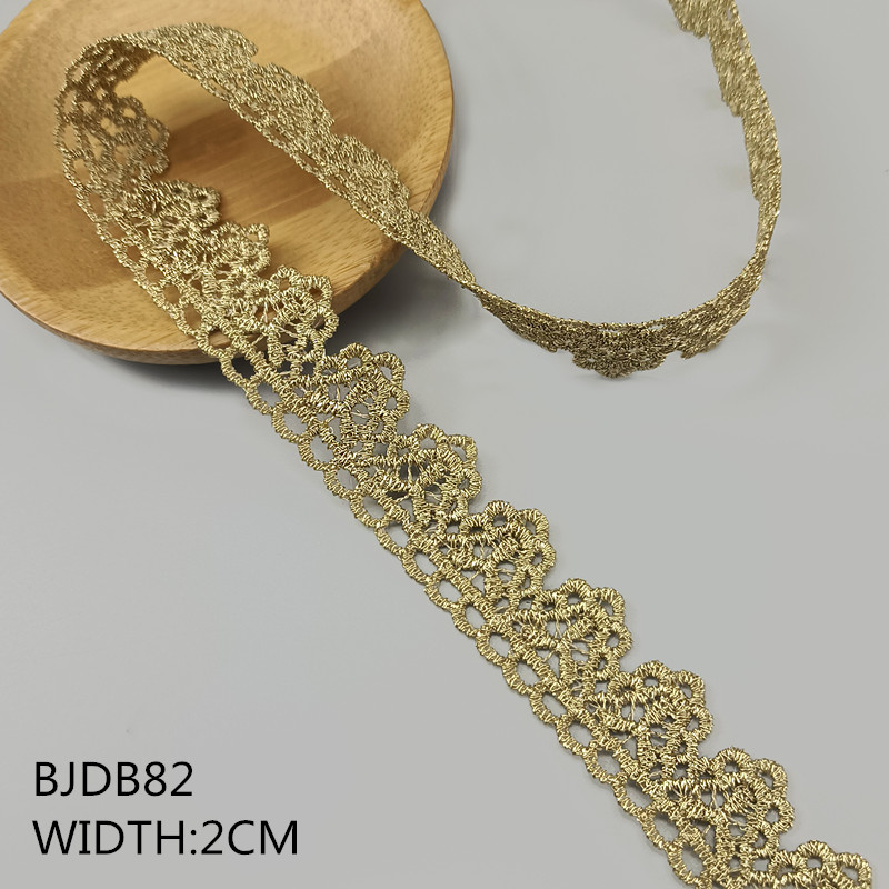 2 yards width 1.5-11.5CM gold lace DIY lolita garment accessorie sewing trim the queen dress wedding lace material BJDB80 BJDB89
