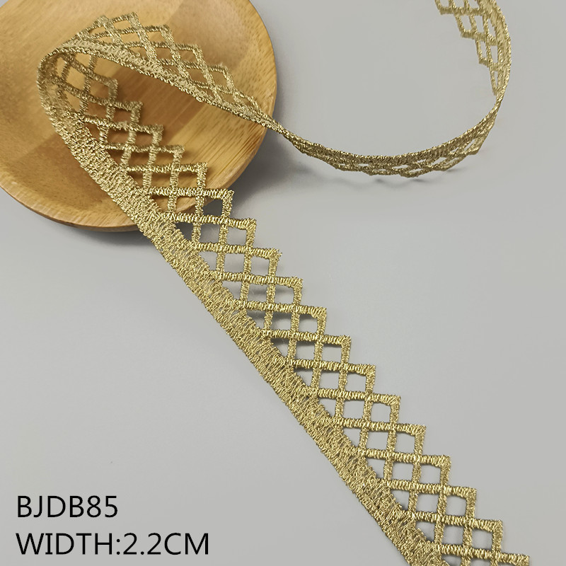 2 yards width 1.5-11.5CM gold lace DIY lolita garment accessorie sewing trim the queen dress wedding lace material BJDB80 BJDB89