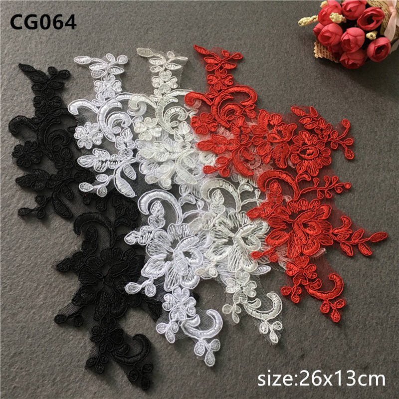 5PCS Car rib wedding dress decorative lace appliqués handmade DIY embroidery lace accessories CG064