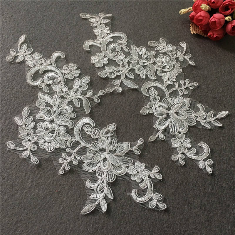 5PCS Car rib wedding dress decorative lace appliqués handmade DIY embroidery lace accessories CG064