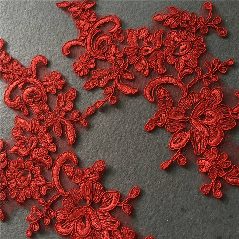 5PCS Car rib wedding dress decorative lace appliqués handmade DIY embroidery lace accessories CG064