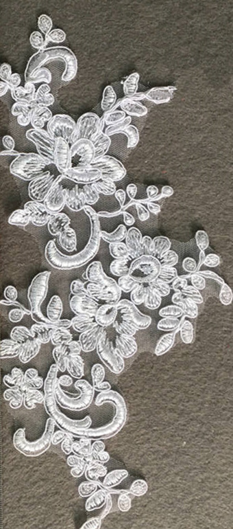 5PCS Car rib wedding dress decorative lace appliqués handmade DIY embroidery lace accessories CG064