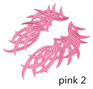 zsbszc 5 pairs Mirror white Flower Floral Lace Fabric Sewing Trim Wedding Dress Applique Lace patch/mixed batch   LP-DA101