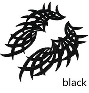 zsbszc 5 pairs Mirror white Flower Floral Lace Fabric Sewing Trim Wedding Dress Applique Lace patch/mixed batch   LP-DA101