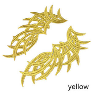 zsbszc 5 pairs Mirror white Flower Floral Lace Fabric Sewing Trim Wedding Dress Applique Lace patch/mixed batch   LP-DA101