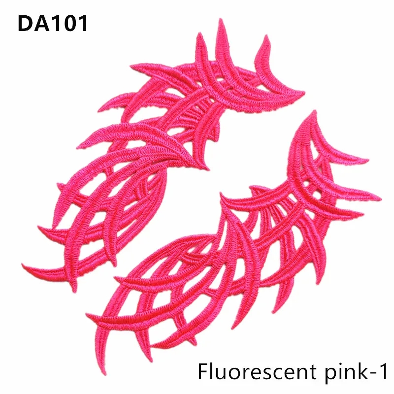 zsbszc 5 pairs Mirror white Flower Floral Lace Fabric Sewing Trim Wedding Dress Applique Lace patch/mixed batch   LP-DA101