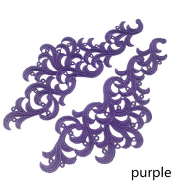 5 pairs Mirror  white Flower Floral Lace Fabric Sewing Trim Wedding Dress Applique Lace patch/mixed batch  LP-DA99