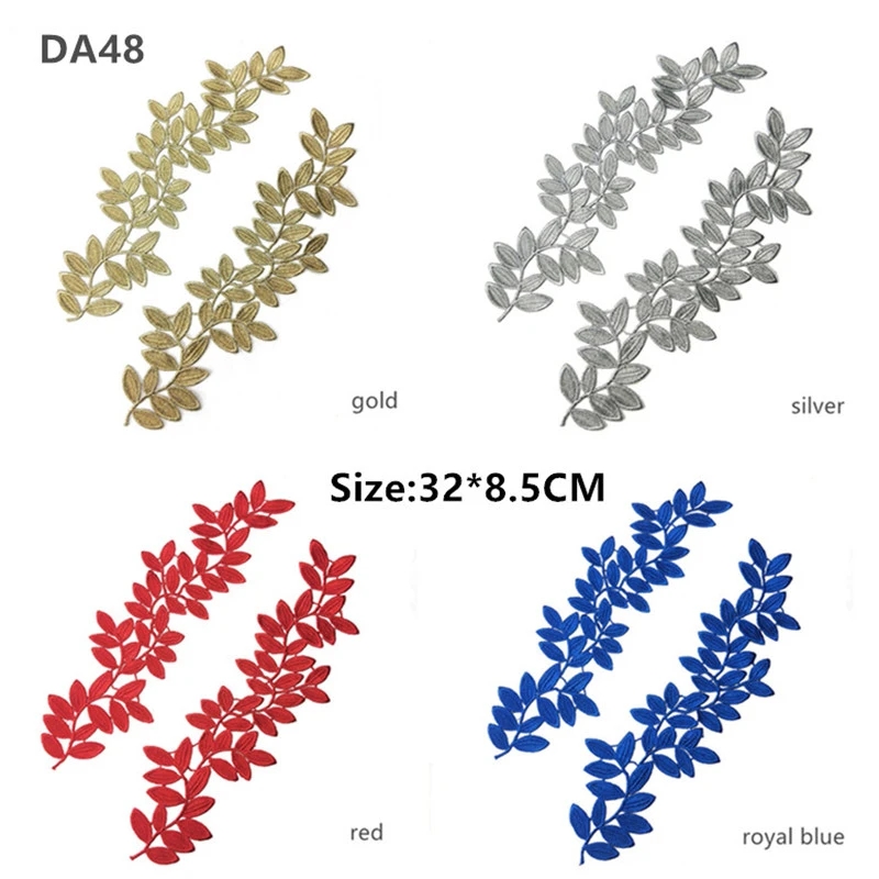 5pair gold silver new New Guipure lace Embroidery applique accessories DIY lace collar lace DIY sewing fabric DA48