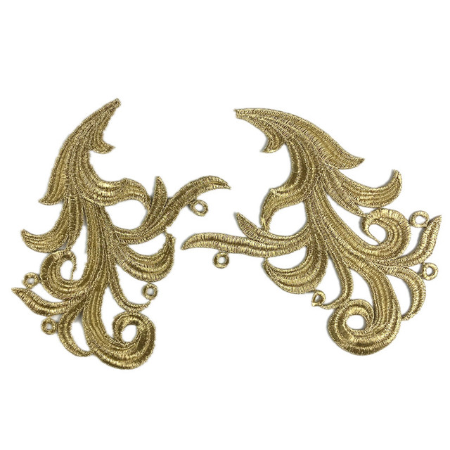 5 Mirror pairs Lace Fabric Sewing Wedding Dress Applique Lace patch/mixed batch DA010