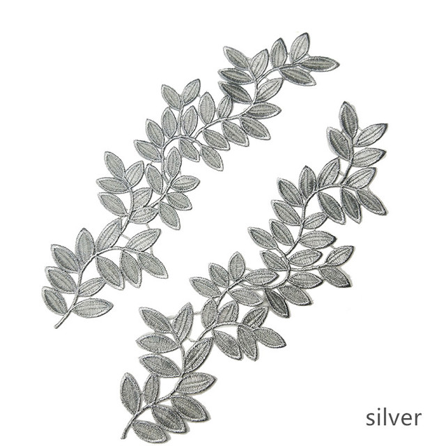 5pair gold silver new New Guipure lace Embroidery applique accessories DIY lace collar lace DIY sewing fabric DA48