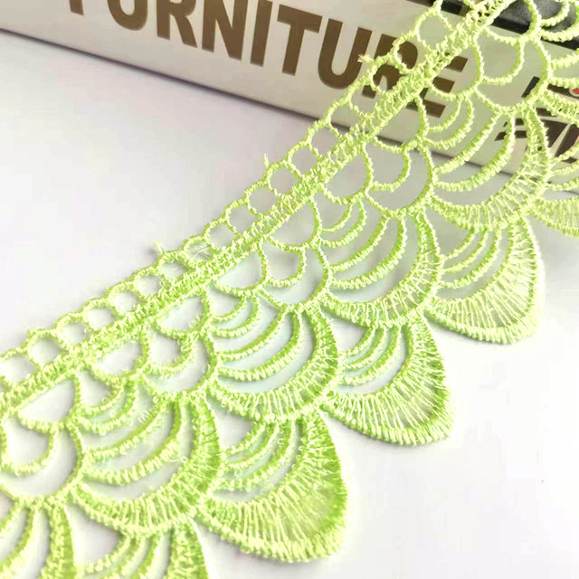Water-soluble embroidery lace DIY decorative lace ready-made 6cm multi-color home textile fabric lace  DB201
