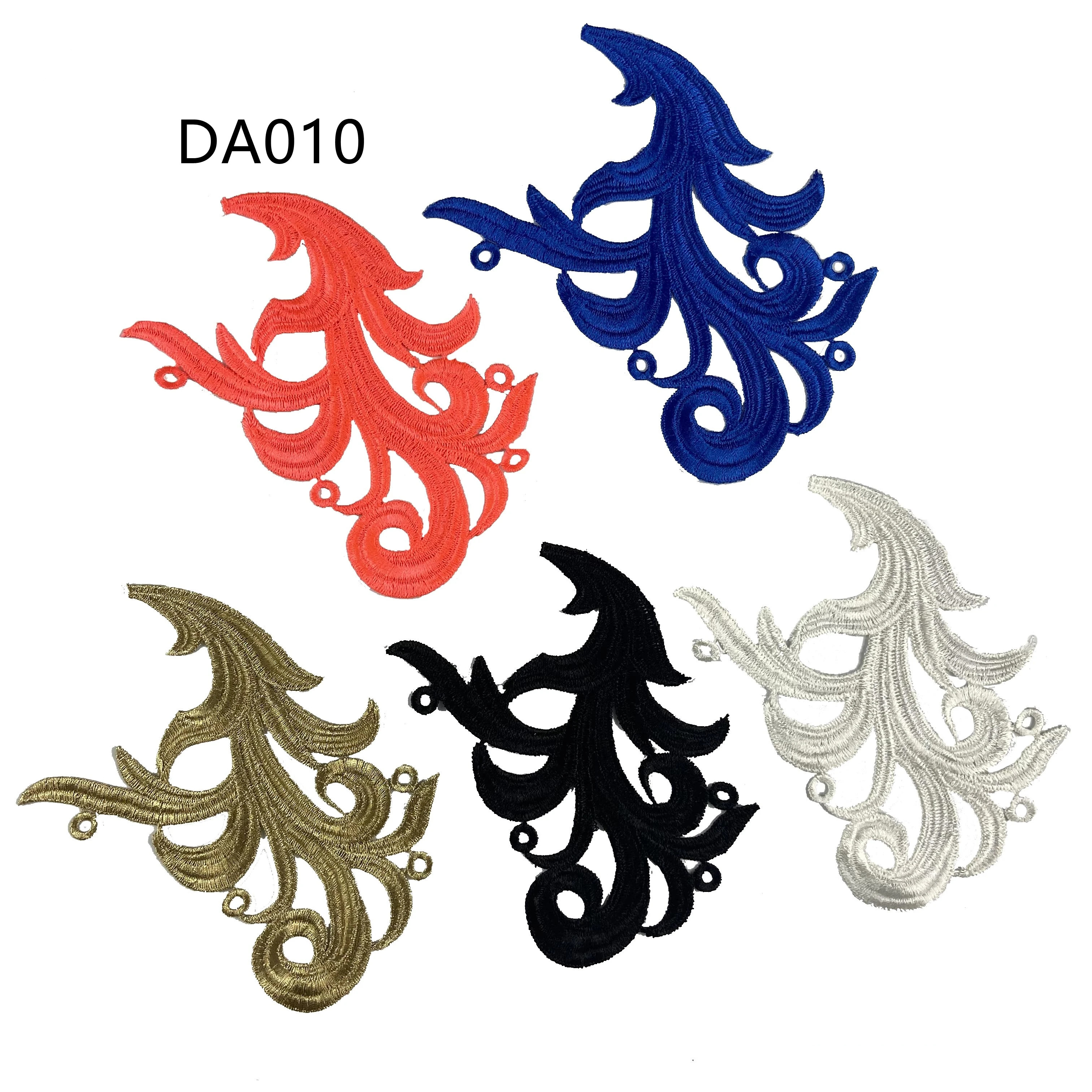 5 Mirror pairs Lace Fabric Sewing Wedding Dress Applique Lace patch/mixed batch DA010