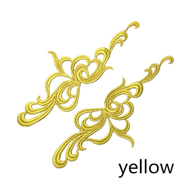 5 pairs white black embroidery lace collar flower applique dress accessories fabric DA011