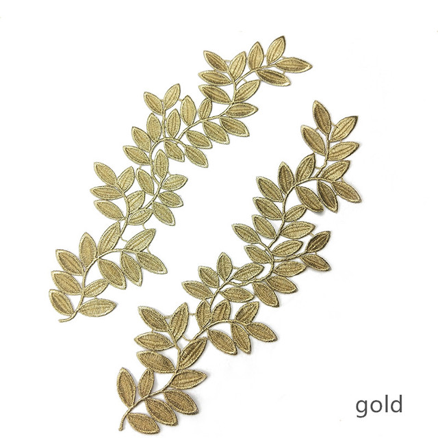 5pair gold silver new New Guipure lace Embroidery applique accessories DIY lace collar lace DIY sewing fabric DA48