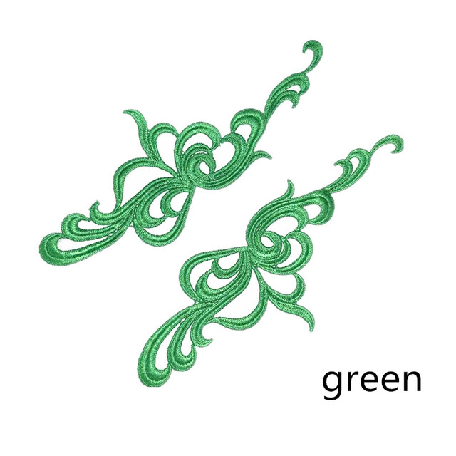 5 pairs white black embroidery lace collar flower applique dress accessories fabric DA011