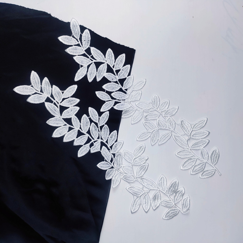 5pair gold silver new New Guipure lace Embroidery applique accessories DIY lace collar lace DIY sewing fabric DA48