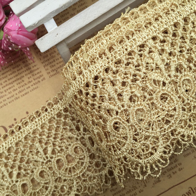 Spot multi-color clothing accessories DiY6cm lace sofa cushion fabric embroidery water-soluble lace DB202