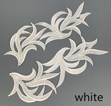 zsbszc 5 pairs Floral Lace Fabric Sewing Wedding Dress Applique Lace patch/mixed batch DA008