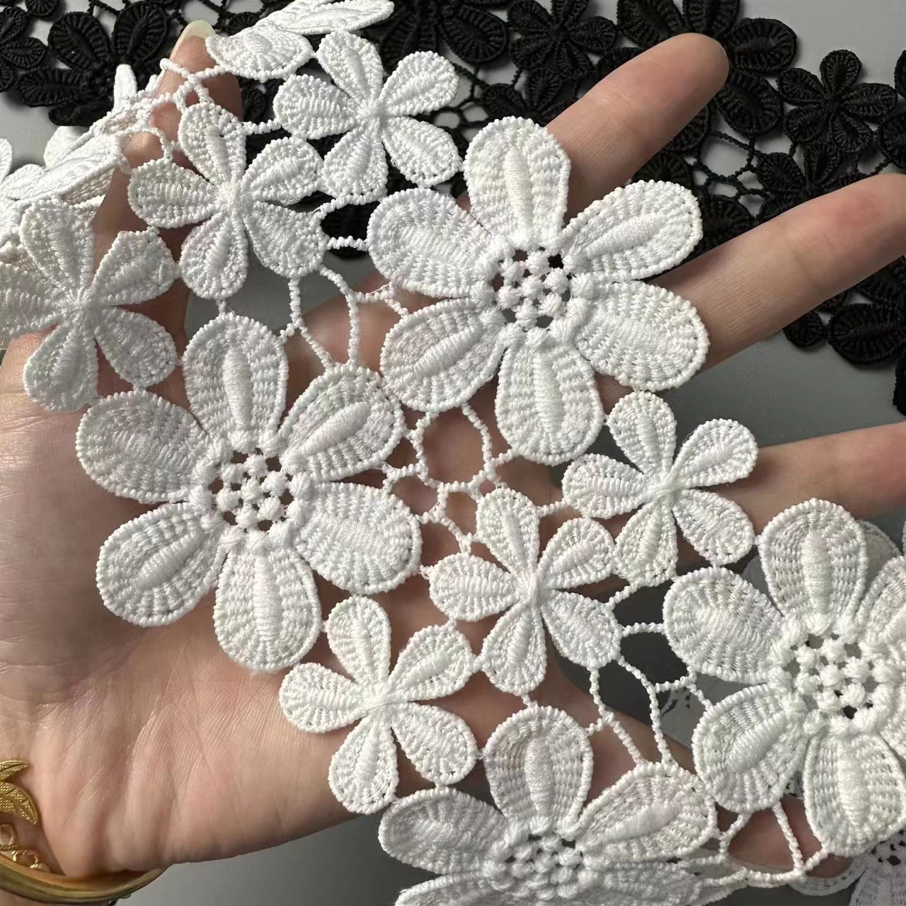 Lace water-soluble lace cotton thread milk silk barcode lace clothing accessories lolita lace skirt accessories lace  DB100