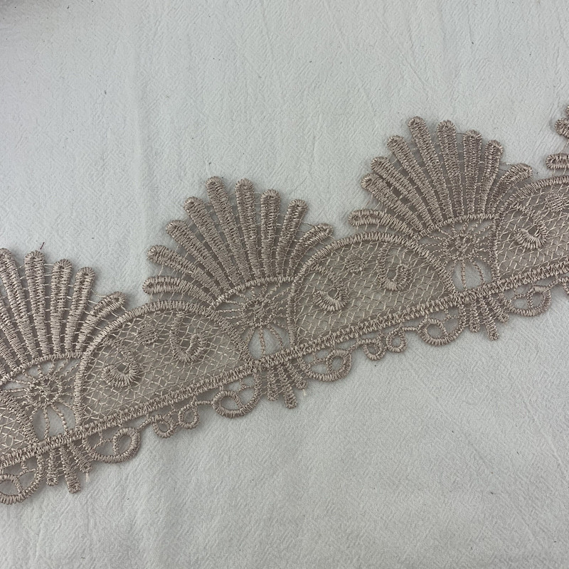 Fabric lace 9cm water-soluble lace color can be dyed  DB210