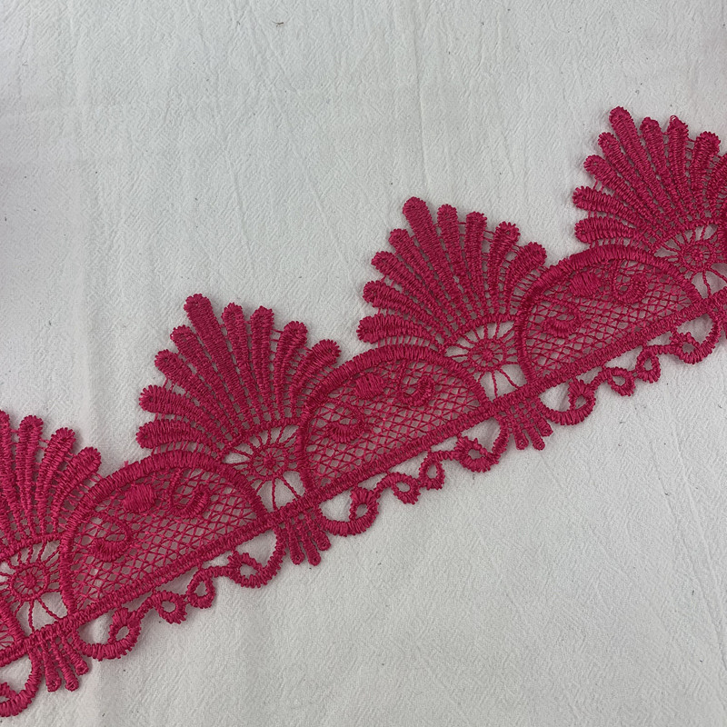 Fabric lace 9cm water-soluble lace color can be dyed  DB210