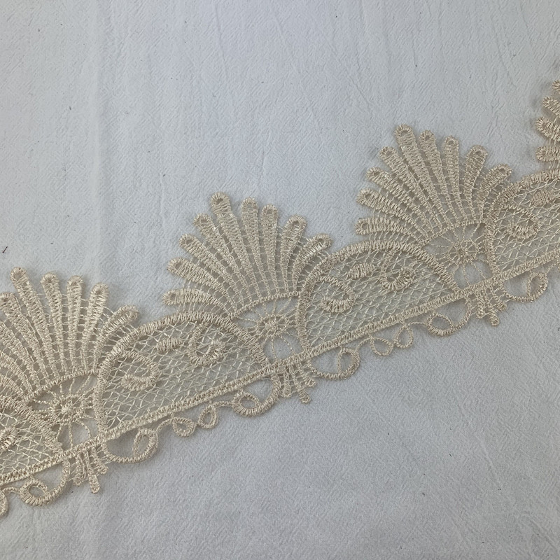 Fabric lace 9cm water-soluble lace color can be dyed  DB210