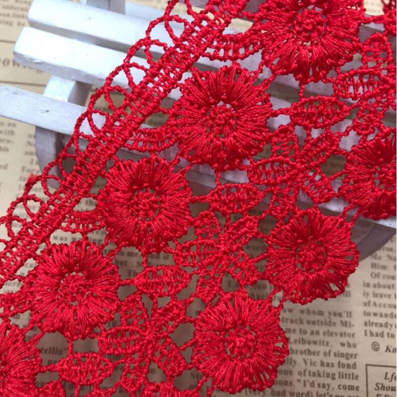 Korean version of water-soluble polyester silk lace 6.5cm in stock DIY sofa cushion decorative accessories lace DB209