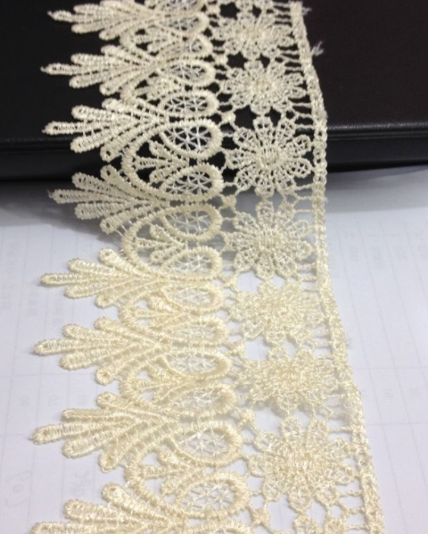 9CM  Lace manufacturers direct water-soluble embroidery lace curtains sofa pillow decoration small edges wholesale DB213