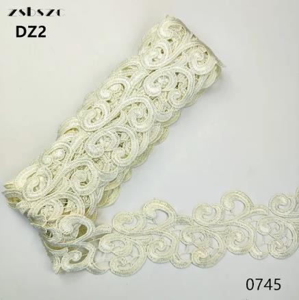 zsbszc embroidery lace width 8 cm water-soluble lace clothing skirt decorative collar ornaments sew on clothes DZ2