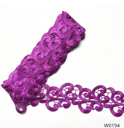 zsbszc embroidery lace width 8 cm water-soluble lace clothing skirt decorative collar ornaments sew on clothes DZ2