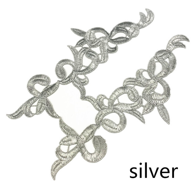 5PCS   Hot Sal Fabric Flower Venise Lace Sewing Applique Lace Collar Neckline Collar  width 7.5CM        CDJ05