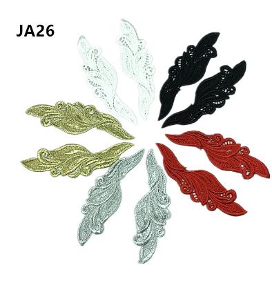 10 Mirror Pair Venise Lady Dress Sewing Gold Flower Floral Lace Trims Applique patch LP-JA26