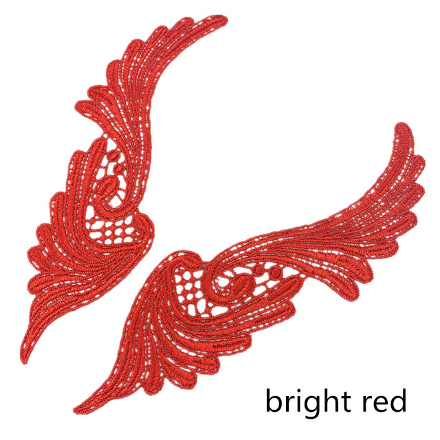 5pairs  white gold Fluorescent polyester DIY lace applique textile accessories, clothing and dress fabric width 65 mm   JA24