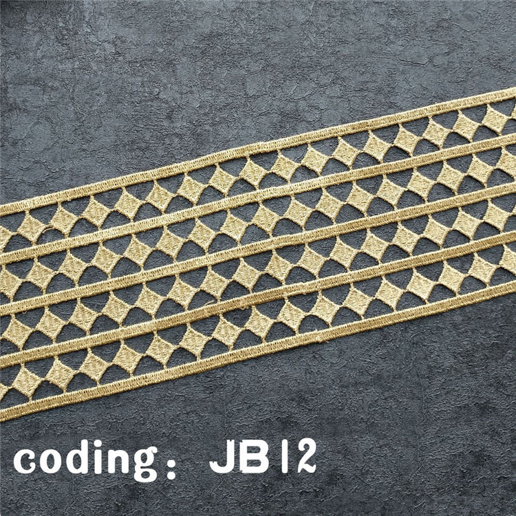 1 yard  Width 88mm gold african lace fabric,DIY Garment Accessories,Sewing Edge Trim Wedding Lace,Lace Material  LP-JB12