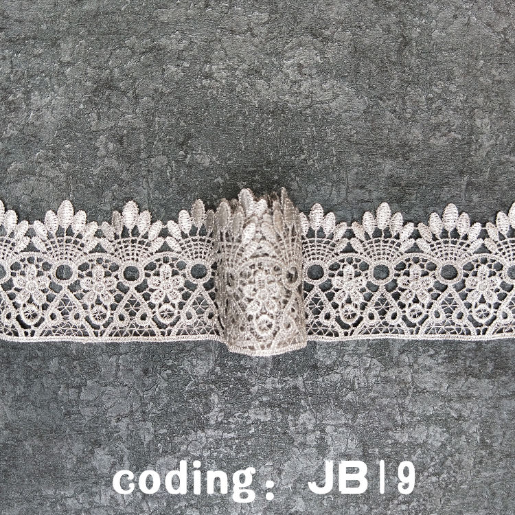 fashion venise silver gold Crown gear water soluble embroidery hollow lace fabric lace necklace hair accessories lace trim JB19
