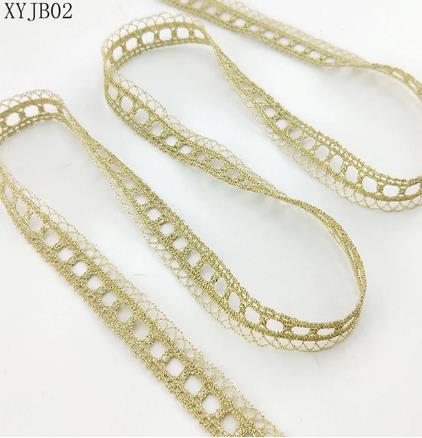 2y gold lace DIY lolita garment accessories sewing lace trim width 1.2-12CM the queen dress wedding lace material  XYJB01 -XYJB36