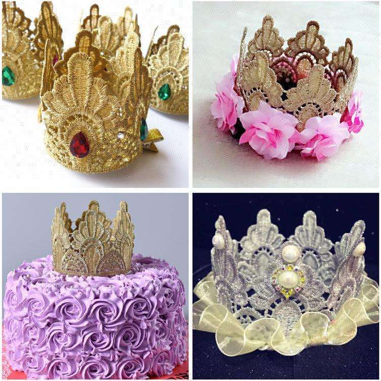 2 yards gold water soluble embroidery lace fabric lace necklace hair accessories lace trim LP-JB18