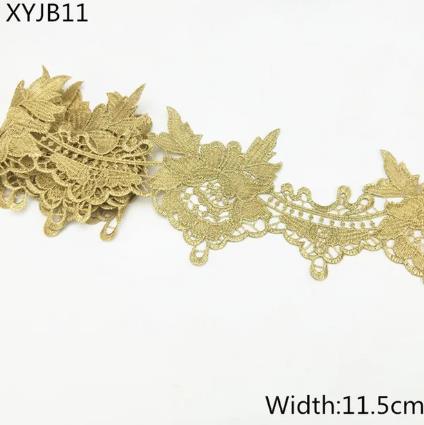 2y gold lace DIY lolita garment accessories sewing lace trim width 1.2-12CM the queen dress wedding lace material  XYJB01 -XYJB36