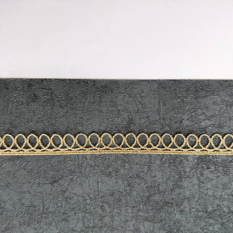 zsbszc New 2 yards 1.5cm width Golden lace trim Embroidery lace ribbon Headscarf accessories JB57