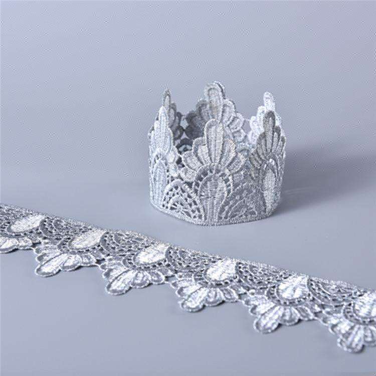 2 yards gold water soluble embroidery lace fabric lace necklace hair accessories lace trim LP-JB18