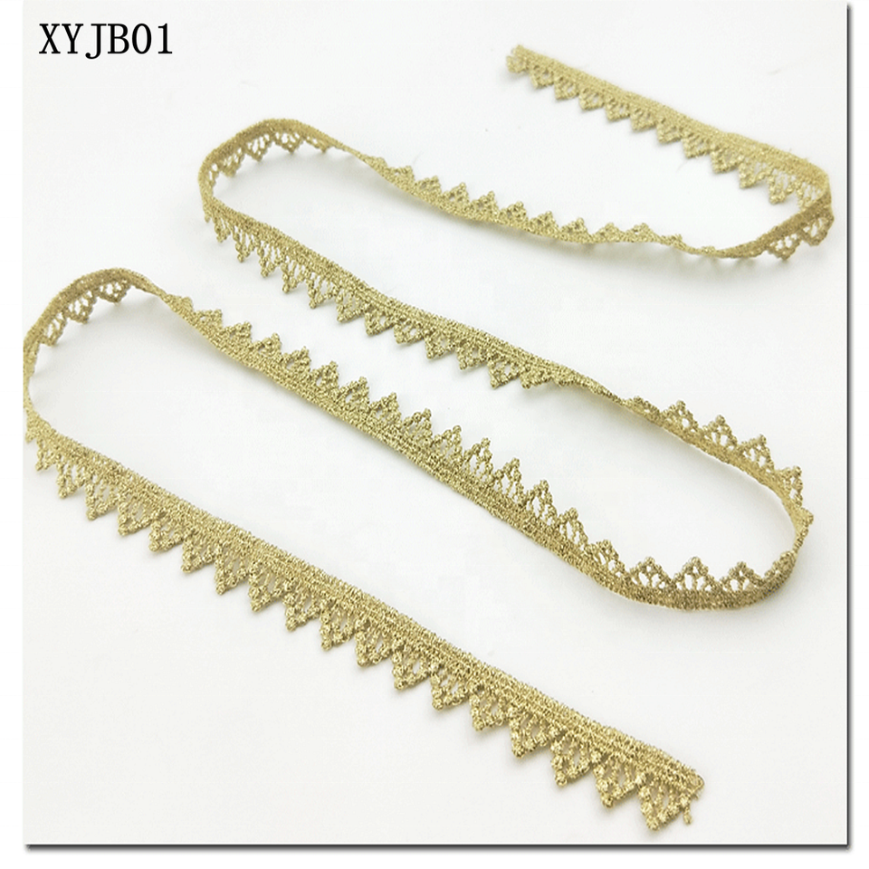 2y gold lace DIY lolita garment accessories sewing lace trim width 1.2-12CM the queen dress wedding lace material  XYJB01 -XYJB36