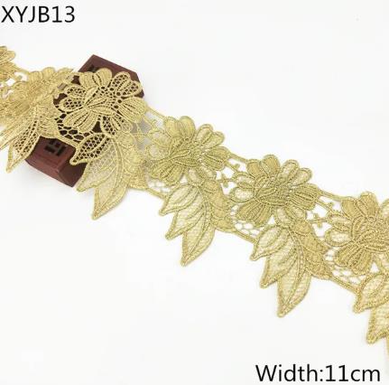 2y gold lace DIY lolita garment accessories sewing lace trim width 1.2-12CM the queen dress wedding lace material  XYJB01 -XYJB36