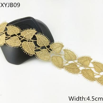 2y gold lace DIY lolita garment accessories sewing lace trim width 1.2-12CM the queen dress wedding lace material  XYJB01 -XYJB36