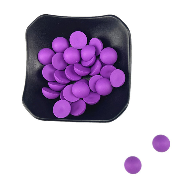 zsbszc 50pcs 16mm Flatback semicircl Plastic ABS matte Pearl Craft Beads For DIY Jewelry bracelet Clothes accessories ZZ106