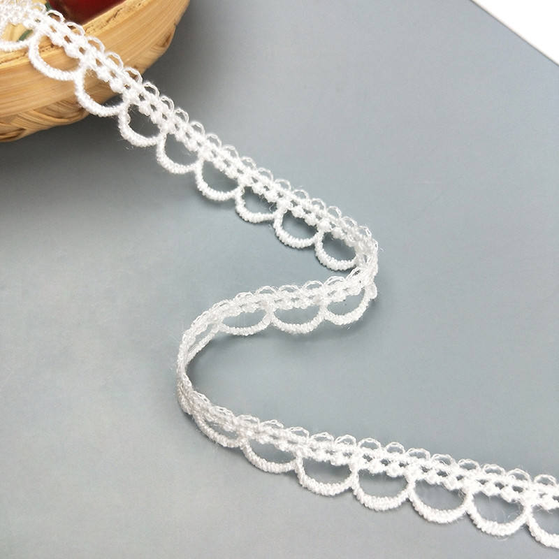 zsbszc 2 yards Width 1.1CM sewn gold white High quality lace trim DIY lolita garment accessories macrame embroidery lace JDB53